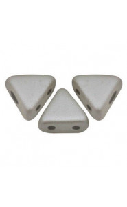 Les perles par Puca® Kheops beads Pastel light grey/silver 02010/25028